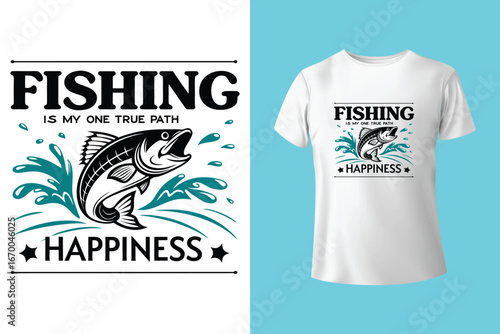 fishing t-shirt design, fishing vector typography t-shirt design.