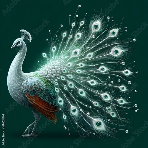 Wallpaper Mural Exquisite Peacock Portrait Captivating Elegance in Every Feather Torontodigital.ca