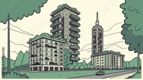 reen Architecture, Eco-Friendly Building, Urban Greenery, Modern Apartments