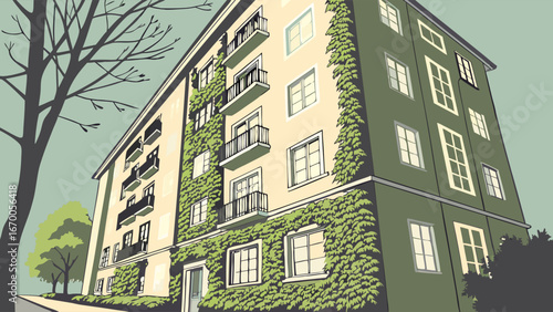 old city street in the city