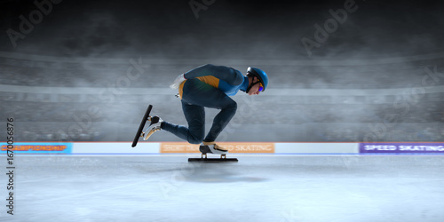 Fotografie Short Track Speed ​​Skating championships.