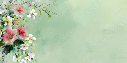 Pastel floral design feels peaceful, light, and evokes freshness of tranquil spring