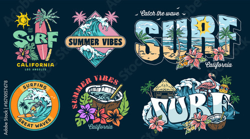 Summer surf designs from California