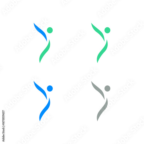 SLIM FIT BODY SIGN SYMBOL LOGO VECTOR