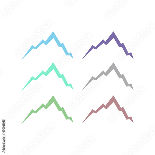 COLORFUL HILLS ADVENTURE TRAVEL SIGN SYMBOL LOGO
