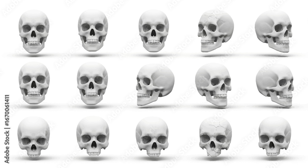 Fototapeta premium Witch Hats 3D Models, Halloween, Fantasy, Costume, Magic