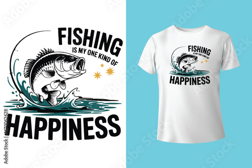 fishing t-shirt design template