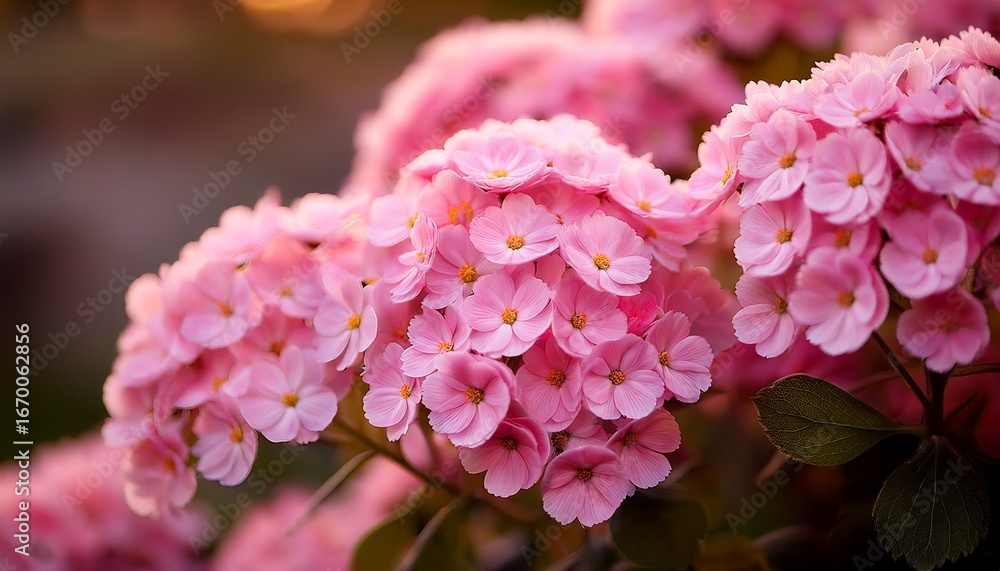 Fototapeta premium close up of a bunch of pink flowers