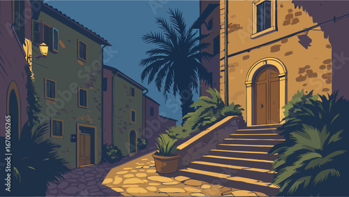 city street in the city