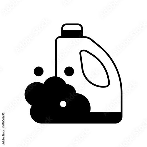 Detergent Washing Product Fill Icon: Laundry and Cleaning