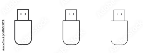 USB icon design, suitable for web, infographics, interface and apps.