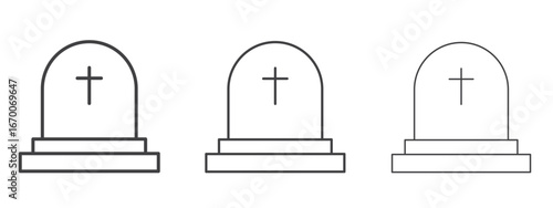 Tombstone icon design, suitable for web, infographics, interface and apps.