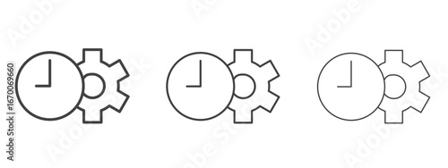 Time management icon design, suitable for web, infographics, interface and apps.