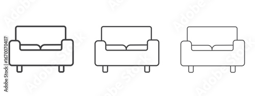 Sofa icon design, suitable for web, infographics, interface and apps.