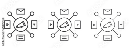 Social campaign icon design, suitable for web, infographics, interface and apps.