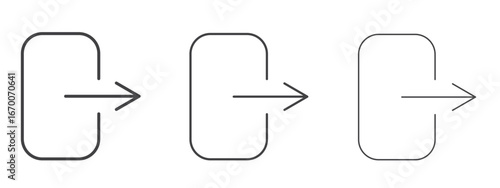 Sign out icon design, suitable for web, infographics, interface and apps.