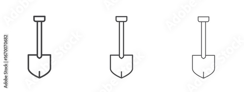 Shovel icon design, suitable for web, infographics, interface and apps.