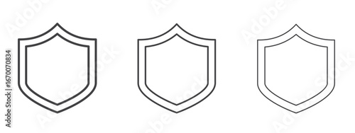 Shield icon design, suitable for web, infographics, interface and apps.