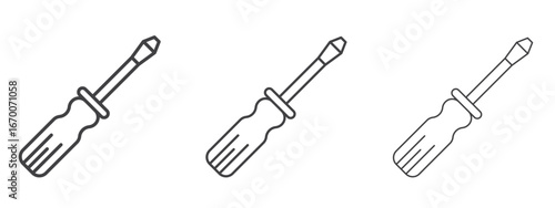 Screwdriver icon design, suitable for web, infographics, interface and apps.