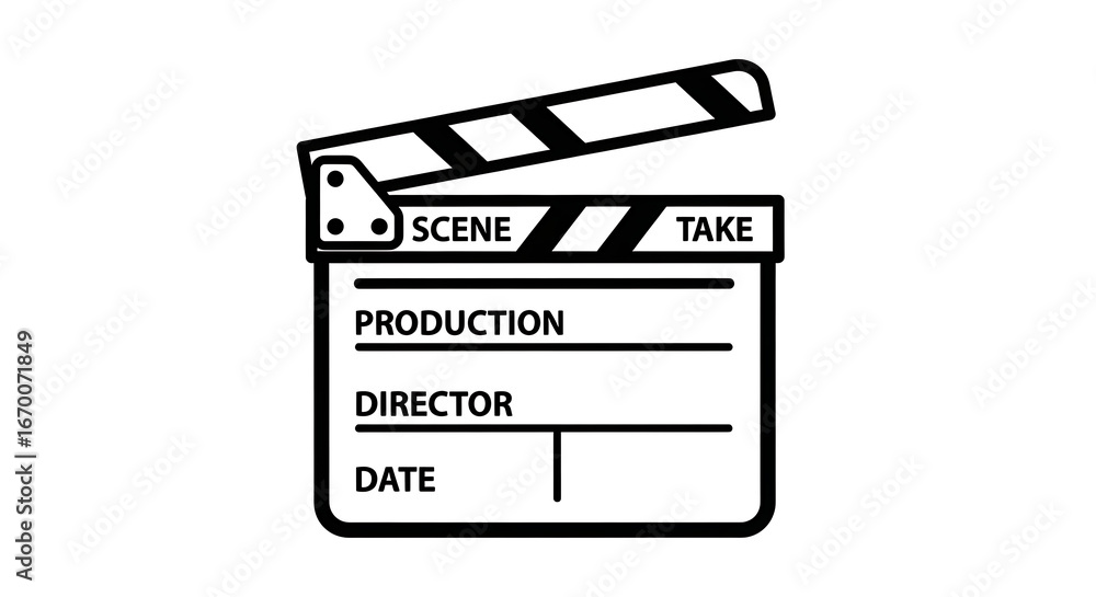 Obraz premium movie clapper board