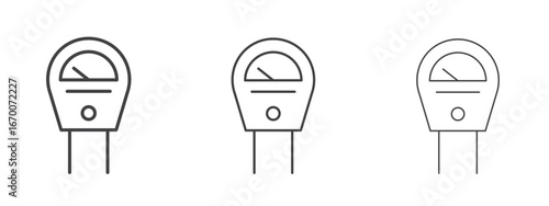 Parking meter icon design, suitable for web, infographics, interface and apps.