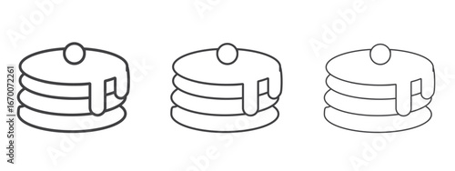 pancakes icon design, suitable for web, infographics, interface and apps.