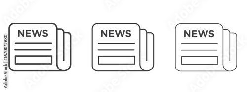 News icon design, suitable for web, infographics, interface and apps.