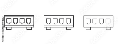 Network switch icon design, suitable for web, infographics, interface and apps.
