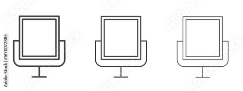 Mirror icon design, suitable for web, infographics, interface and apps.