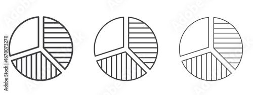 Market share icon design, suitable for web, infographics, interface and apps.