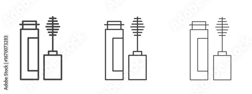 Mascara brush icon design, suitable for web, infographics, interface and apps.