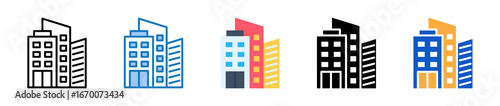 Company multiple style icons set design vector illustration. 