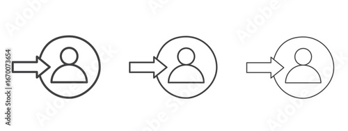 Login icon design, suitable for web, infographics, interface and apps.
