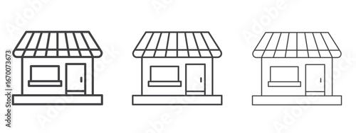 Local store icon design, suitable for web, infographics, interface and apps.
