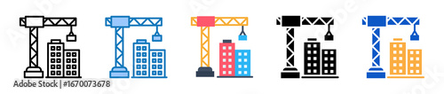 Contruction multiple style icons set design vector illustration. 