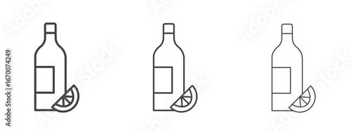 Juice bottle icon design, suitable for web, infographics, interface and apps.