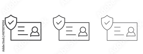 KYC icon design, suitable for web, infographics, interface and apps.