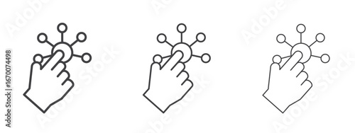 Interaction icon design, suitable for web, infographics, interface and apps.