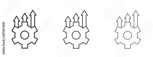 Improvement icon design, suitable for web, infographics, interface and apps.