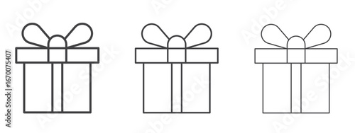 Gift box icon design, suitable for web, infographics, interface and apps.