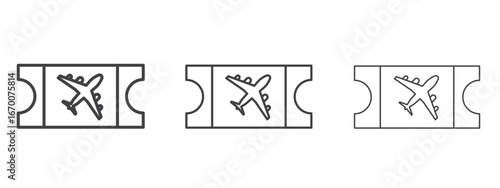 Flight tickets icon design, suitable for web, infographics, interface and apps.