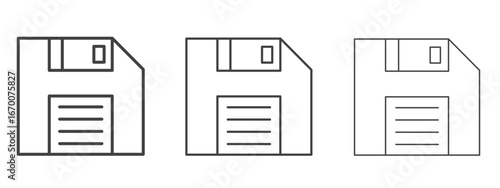 Floppy disk icon design, suitable for web, infographics, interface and apps.