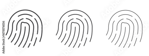 Fingerprint icon design, suitable for web, infographics, interface and apps.