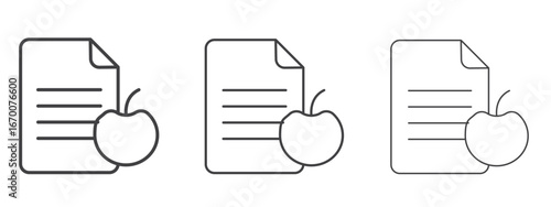 Diet plan icon design, suitable for web, infographics, interface and apps.