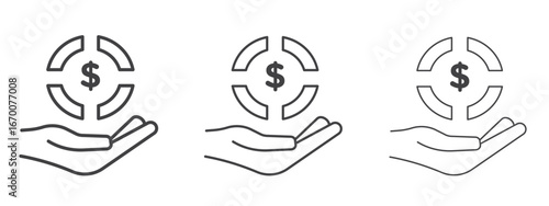 Contribution icon design, suitable for web, infographics, interface and apps.