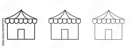 Circus tent icon design, suitable for web, infographics, interface and apps.