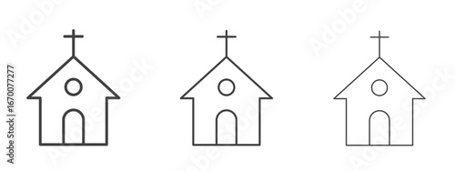 Church icon design, suitable for web, infographics, interface and apps.