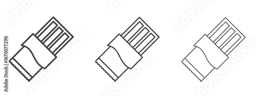 Chocolate icon design, suitable for web, infographics, interface and apps.