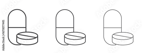 Capsule icon design, suitable for web, infographics, interface and apps.