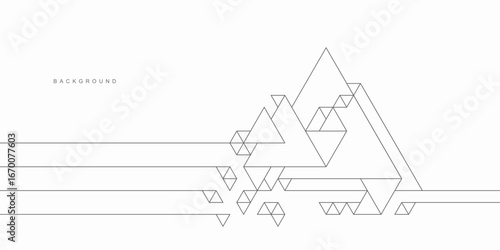 Abstract geometric technological background. Vector creative design.